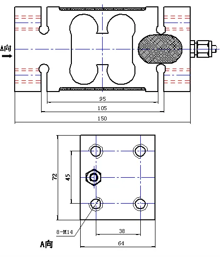 Stainless Steel Single Point Type Load Cell (OIML) for Electronic Platform Scale-1