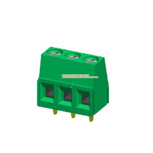 China Euro Single Row Terminal Block Connector 2P PA66 Green Horizontal Line Screw Connection 5.00 wholesale