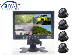 China Car Monitor 7 Inch 4ch / 4 Split Rear View Camera LCD Display For Truck RV wholesale