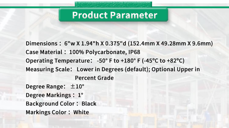 10 Degree Inclinometer UNIVO 2110 for Accurate Angle Slope Measurement in -45-82 Range