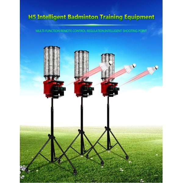 Red Badminton Shuttlecock Feeder Machine Training Lifting System 0-70CM