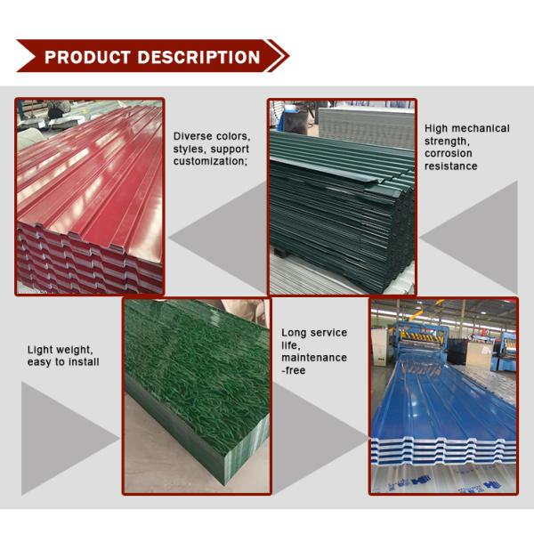 PPGI Galvanized Corrugated Iron Steel Color Coated Roofing Sheet Processing Service Tolerance ±1% 0.55mm Corrugate Sheet Roof