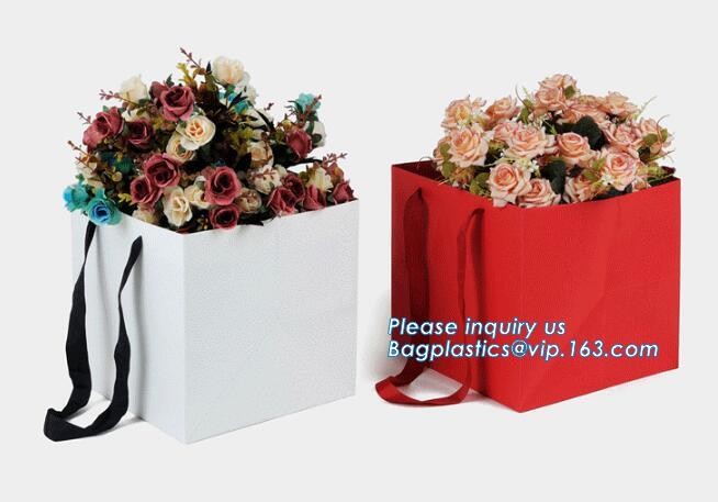 Customized Cut Printed Coated Paper Shopping Bag with Matt Lamination,rope handle custom logo printed white paper bag