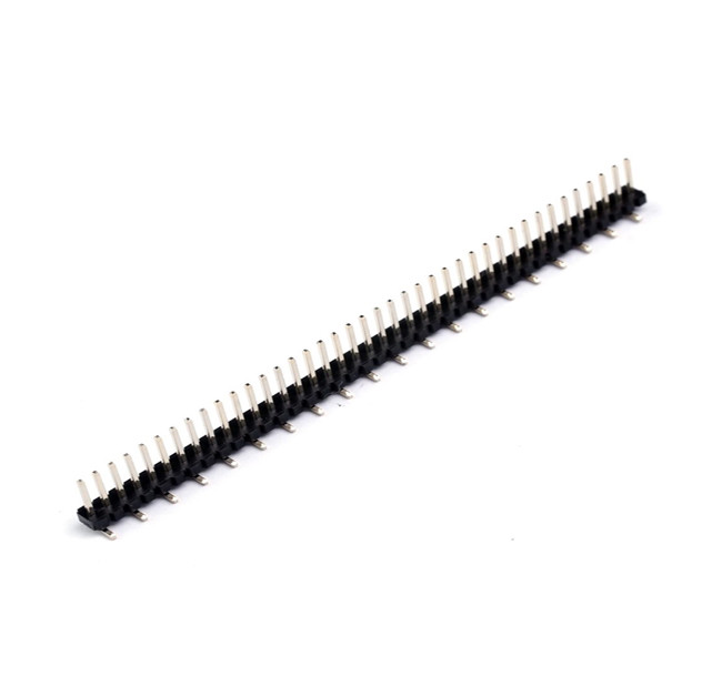 Pin Header Connector 1.27mm Pitch single row 1*40pin dislocation dip