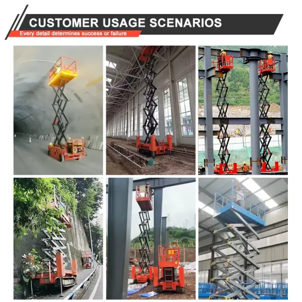 12m Crawler Self Propelled Automatic Scissor Lift Aerial Work Platform