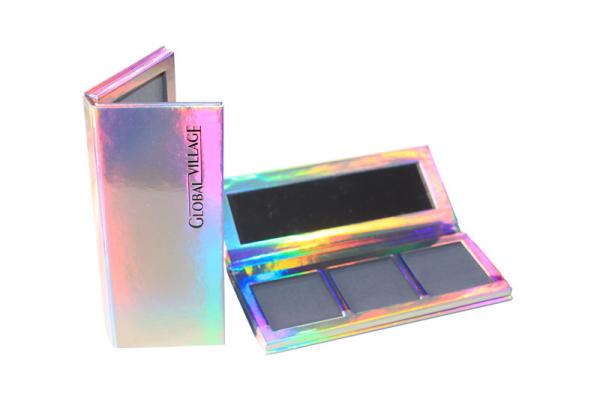 Quality Shiny Holographic Highlight Contour Palette Customized Makeup Empty Palette for sale