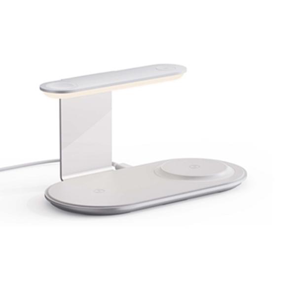 Multifunctional Wireless Charging Station With Adjustable Night Lamp And USB