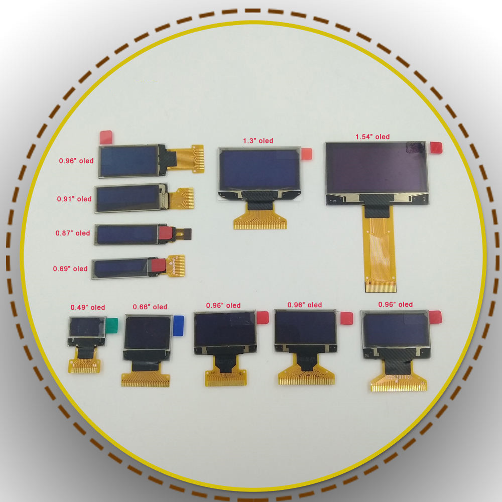 1.5" 128x128 LCD OLED Display 1.5 Inch White Display Module I2C SH1107 Square OLED