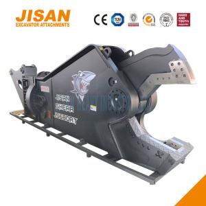 China Powerful Hydraulic Steel Cutting Shear For Cutting Iron Material Steel Structure Pipes And Increased Cylinder Size on sale