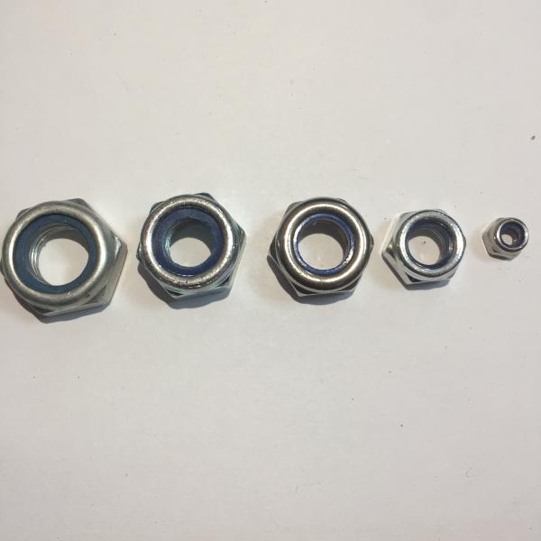 Black Oxide Finish DIN985 Nylon Hexagonal Anti-Slip Self-Locking Nut