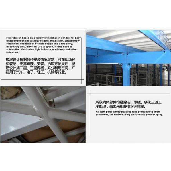 Warehouse Pallet Mezzanine Racking System With High Precision Rolling Components