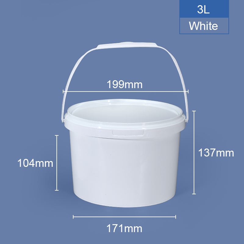 Food Grade Beverage Plastic Candy Buckets Halloween Container with Lids and Handles
