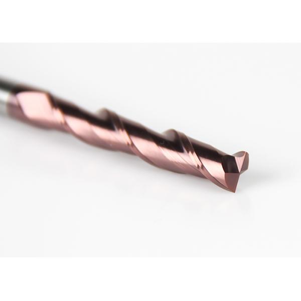2 Flutes 1/4 Inch Shank Square End Mill Solid Carbide Material High Precision