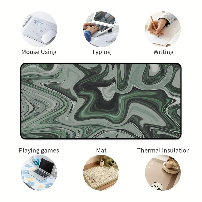 Large Extended Eco-Friendly Gaming Mousepad Non-Slip Rubber Table Mat for PC Keyboard
