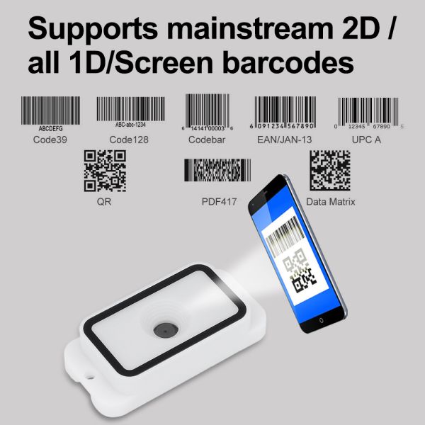 Embedded Mini Bar Code Scanner LED 2D USB Barcode Scanner For Payment Kiosk