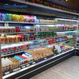 Stainless Steel Bottom Cake Display Refrigerator , 2500L 580KG Open Display Freezer