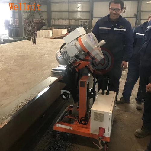 Simple Cold Working Plate Edge Milling Machine 0° - 60° Adjustable Slope Angle