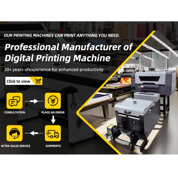 Full-Automatic XP600 DTF Printer Heat Transfer Pet Film A3 Dtf Printer Machine T-shirt Clothing Printing Machine With Oven
