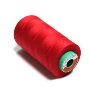 China 402 Dyed Polyester Sewing Thread Red Uv Bonded Polyester Thread wholesale