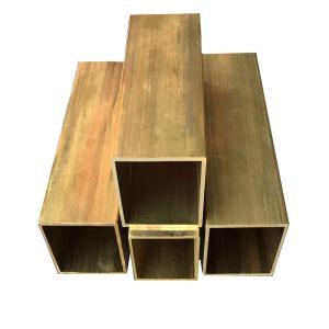 China Small Square Rectangular Copper Pipe ASTM B587 C4430 C38500 wholesale