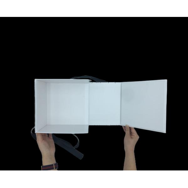 Threaded Ribbon Double Opening Half Fold Graffiti Christmas Gift Box Egg Packaging