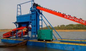 Wheel Bucket 80M3/Hour Gold Mining Dredger Machine 12M