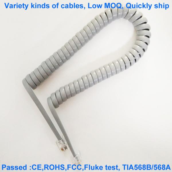 4 Core 1Gbps 28AWG Copper Telephone Cable Oxygen Free 25cm Length
