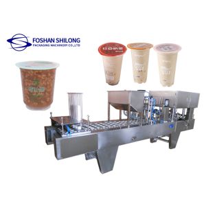China 50 - 300ml Cup Fill Seal Packaging Machine With SS304 Structure wholesale