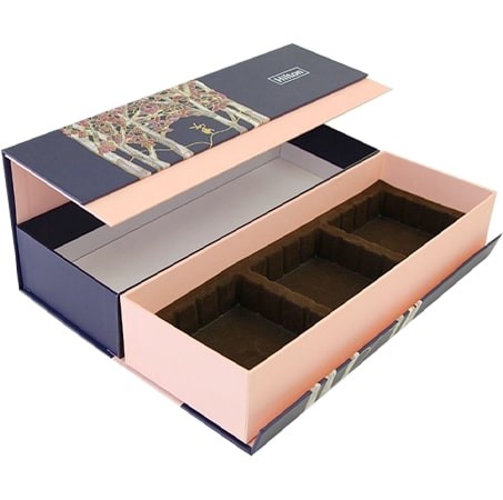 Rigid CMYK Cardboard Magnetic Box Packaging Double Door For Cosmetics Skincare