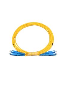 China Singlemode Duplex 5 Meters UPC Patch Cord With High Temperature Stability wholesale