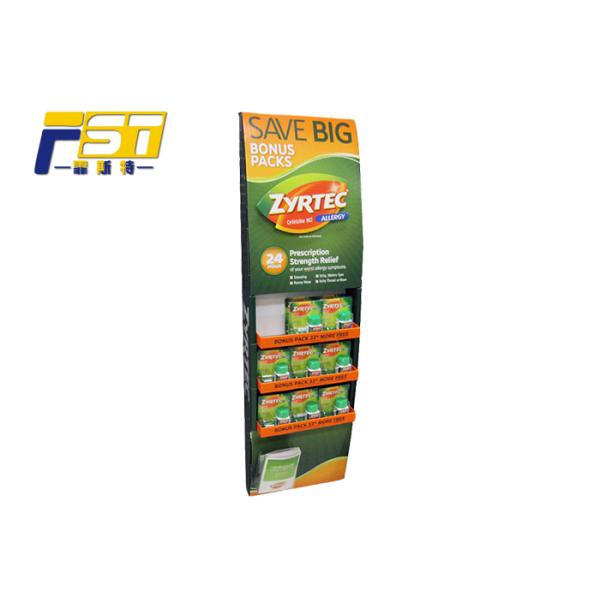 Multipurpose Cardboard Merchandising Displays Light Weight With Plastic Hooks
