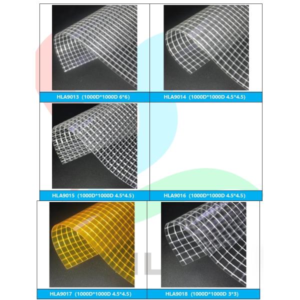 340GSM-450GSM PVC Mesh Fabric Tarpaulin Clear White Transparent Fabric 200D-1000D
