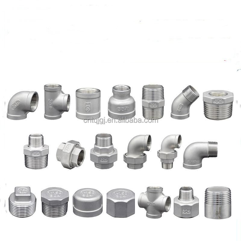 304 316 Female BSP/NPT 3-Way Y Type Equal Tee Stainless Steel Pipe Fitting with Casting and Customized Support OEM Durable