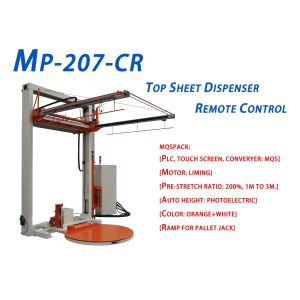 China Automatic Turntable Stretch Wrapping Machine With Top Sheet Dispenser wholesale