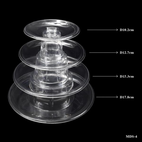 Custom PET Transparent Macaron Display Rack With Macaron Inner Tray And Macaron Box