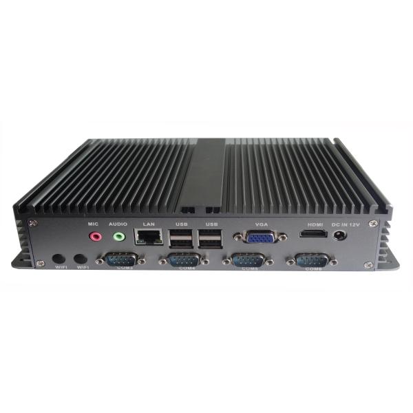 All Aluminum Embedded Industrial PC / Industrial Box PC 2LAN 6COM 6USB