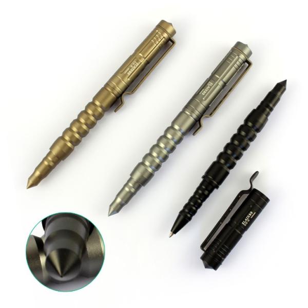 Stainless steel tactical defense pen LED pen with light multi-purpose self-defense pen tactical pen with Logo printing
