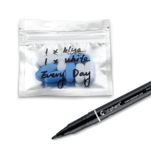 Mylar Medicine Bags with Zip lockk 3 x 2 100 Bags Sealable Heat Seal