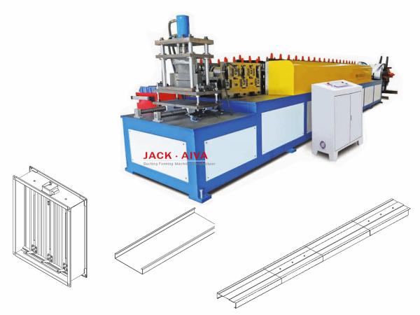 Quality VCD Machine Fire Damper Frame Machine Without Bending for sale