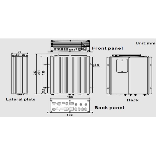 Functional 4CH HDD&SD Vehicle Mobile DVR wifi & 3G & GPS * 6CH alarm input, 2CH alarm output
