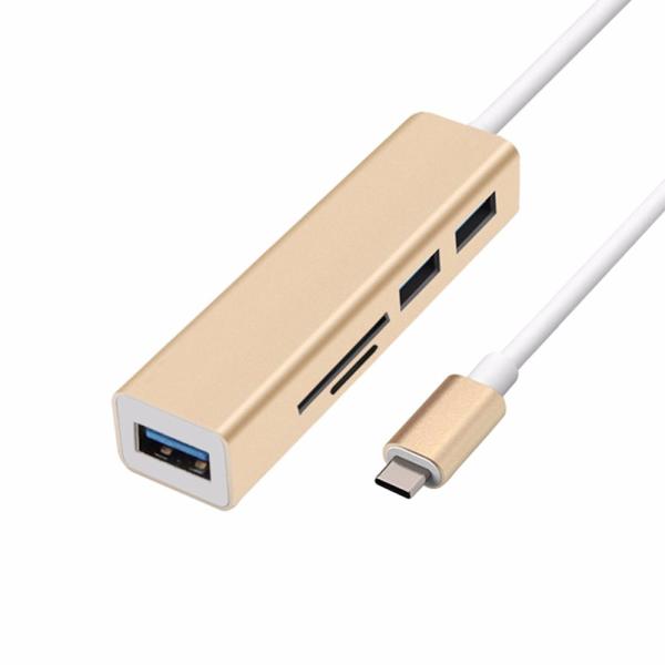 Quality Self Powered 5Gbps 3 Port Strip Shape Multiple USB C Hub for sale