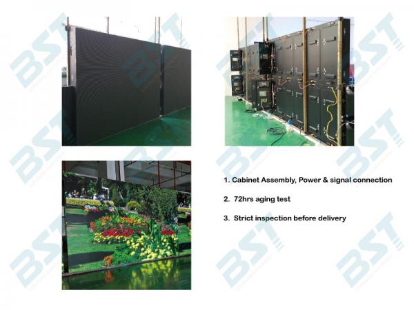 SMD2727 Large Led video wall Display / outdoor led advertising screens power saving