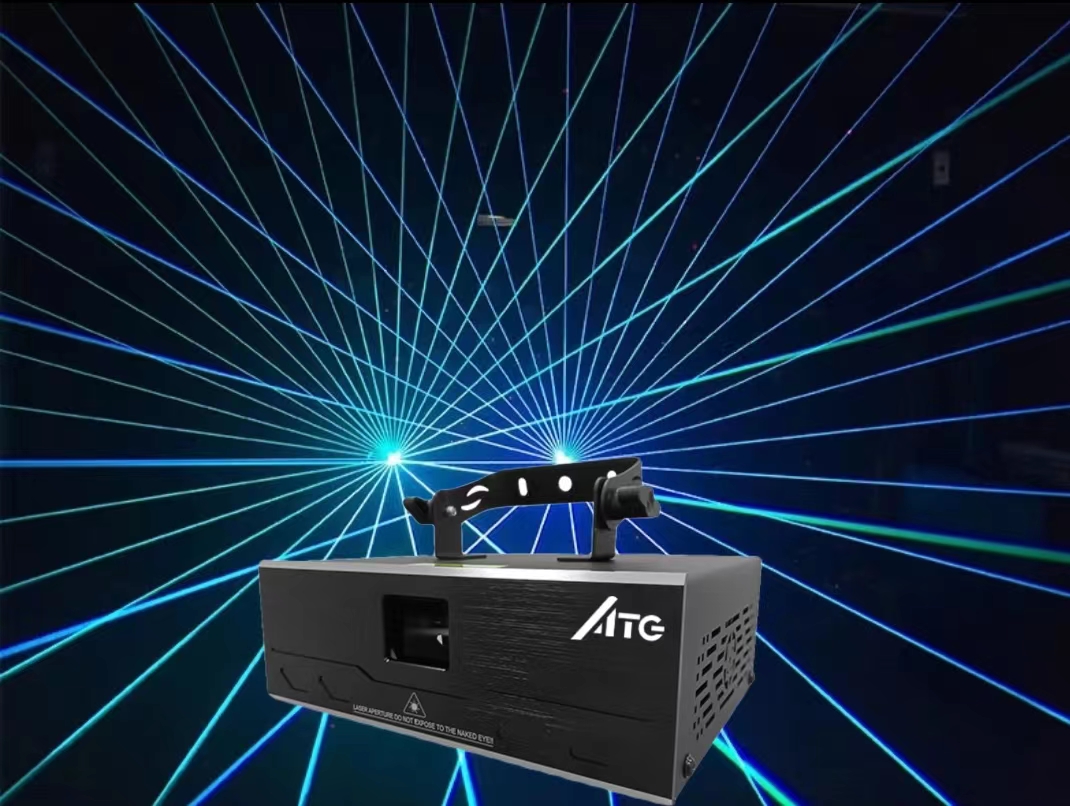 Lightweight 20W RGB Disco Laser Effect Light With Full Color Square Beam