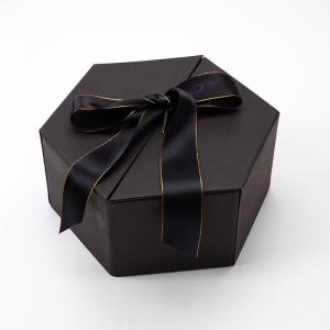 China Hexagon Cardboard Magnetic Box Rigid Double Door Gift Box For Beverages wholesale