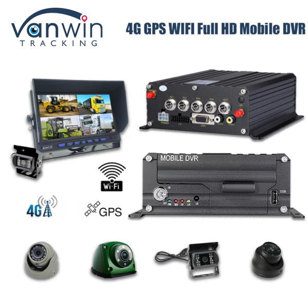 Quality 4CH 1080P HDD Mobile DVR 4G GPS Real Time Monitoring And Tracking Data Storge Device for sale