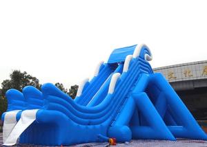 China Creative Large Inflatable Dry and Wet Slides With Quadruple Stitching wholesale