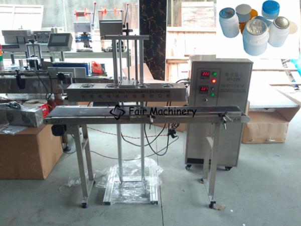 Quality 50B/Min 1.8KW Screw Capper Machine , SS316 Automatic Aluminum Foil Sealing Machine for sale
