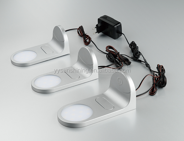 2- Wall Corner Mounted LED Kitchen Lighting with Touch Sensor Switch