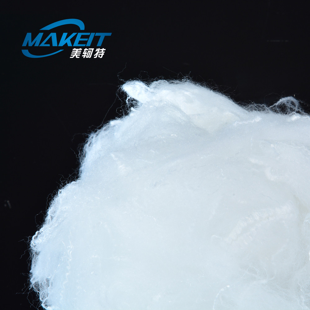 100% Polyester 0.9d Eiderdown-Like Polyester Staple Fiber For Pillow Filling Materials
