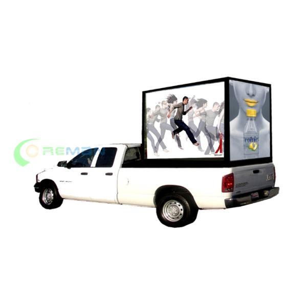 Small Square TV LED Mobile Van Advertising 96X96 By 7000 Cabinet Kinglight Lamp